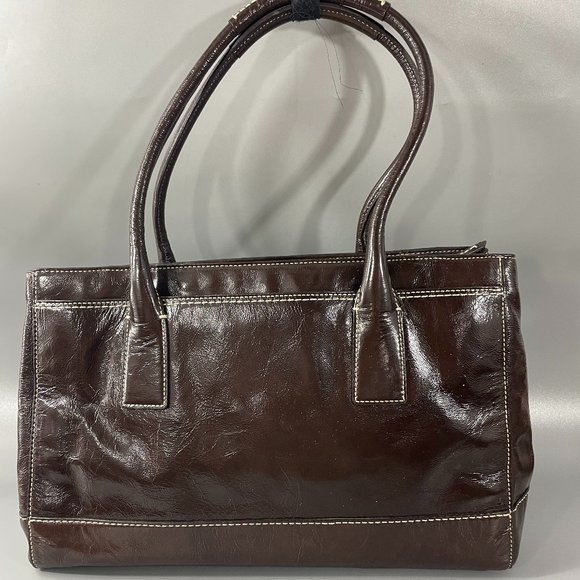 Coach Vintage # 11789 Large Leather Shoulder Bag In Chocolate Brown - Picture 7 of 15